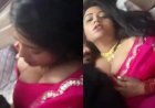Newlywed, big boobs Dhaka wife in saree fucked by husband