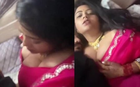 Newlywed, big boobs Dhaka wife in saree fucked by husband